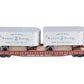 Lionel 2026632 O Pennsylvania Mason Dixon 50' Flatcar w/ 20' Trailers #469625