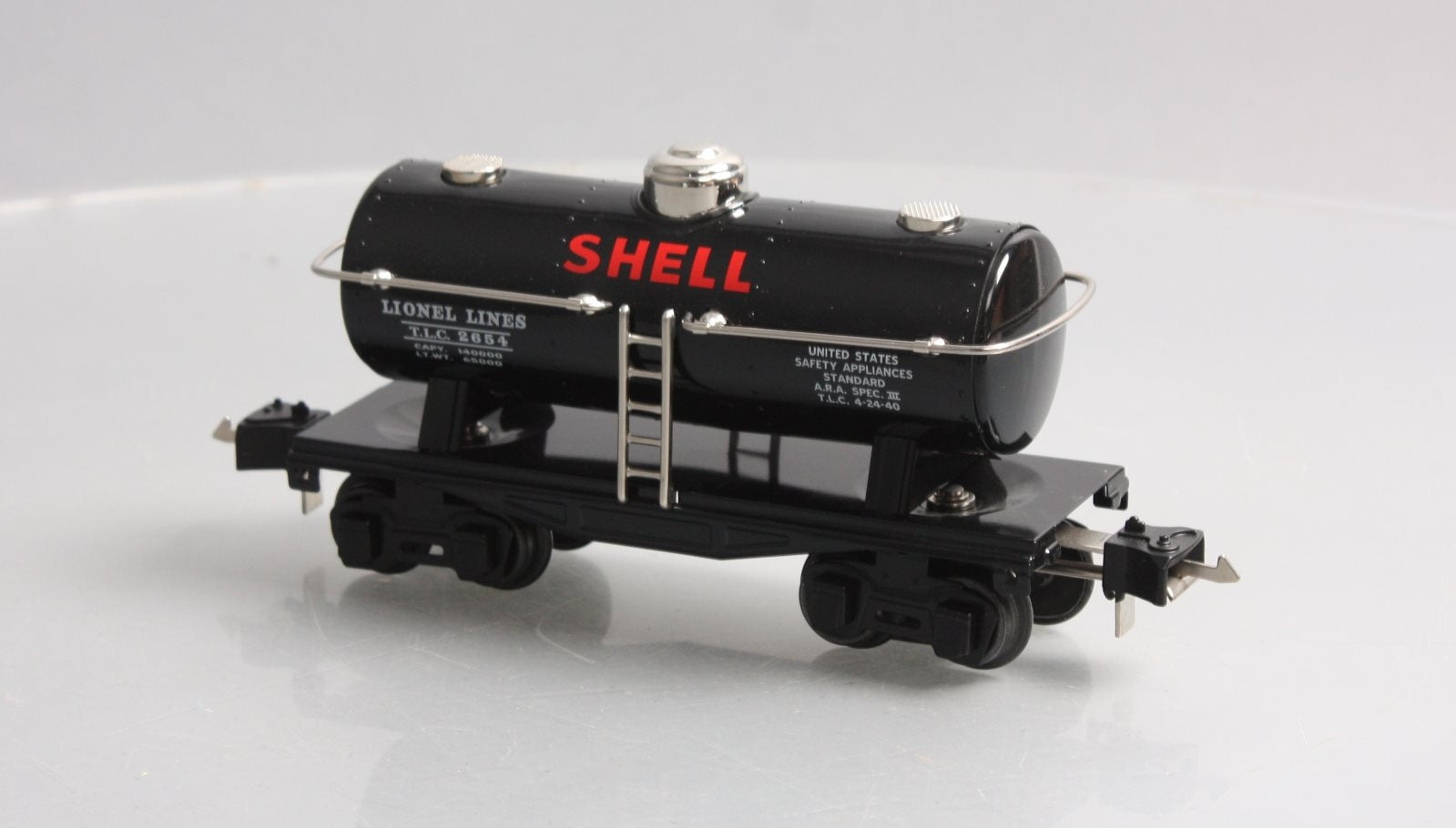 MTH 11-70053 Lionel O Gauge Black Shell Tank Car #2654