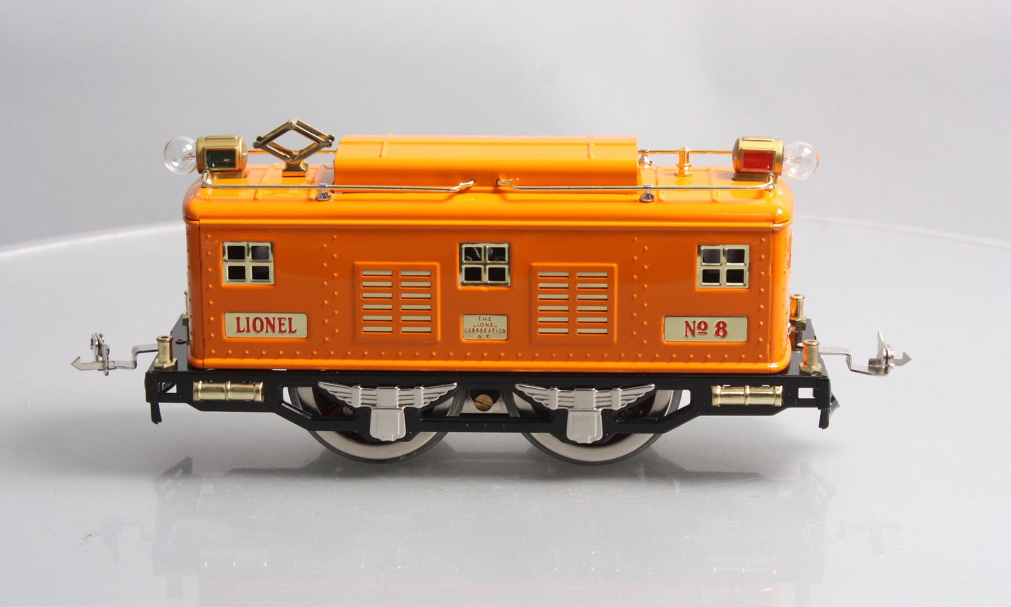 MTH 11-2005-0 Orange No. 8E Std. Gauge Electric -Traditional