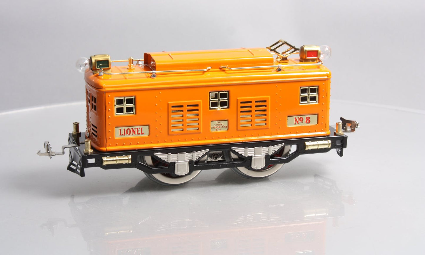 MTH 11-2005-0 Orange No. 8E Std. Gauge Electric -Traditional