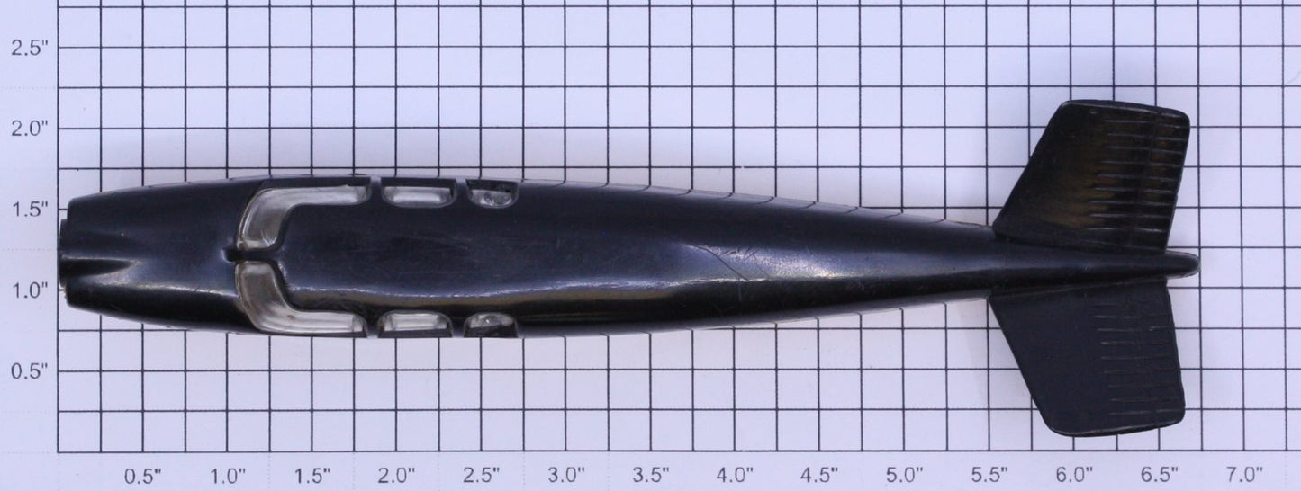Lionel 6800-601 Black on Yellow Airplane Fuselage without Wings or Propeller