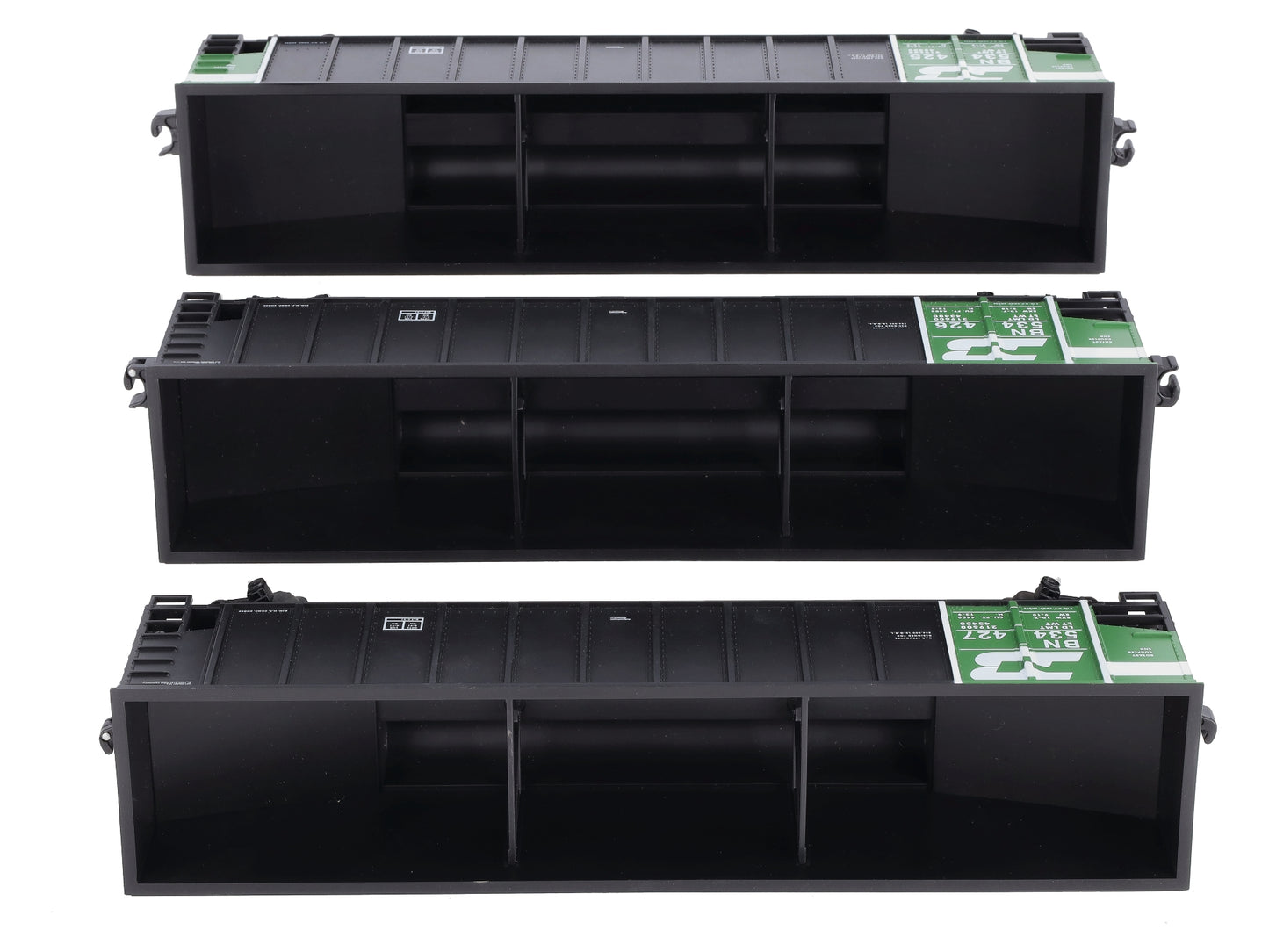 Lionel 6-17417 O Gauge Burlington Northern Rotary Bathtub Gondolas (Set of 3) EX/Box