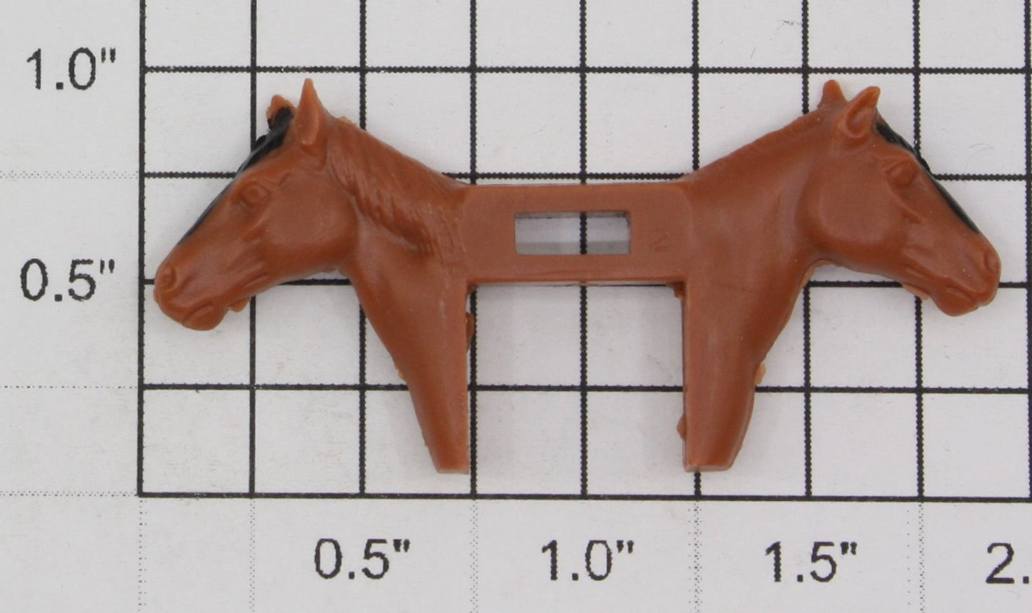 Lionel 16747-17 Horse Heads Light Brown Black Nose