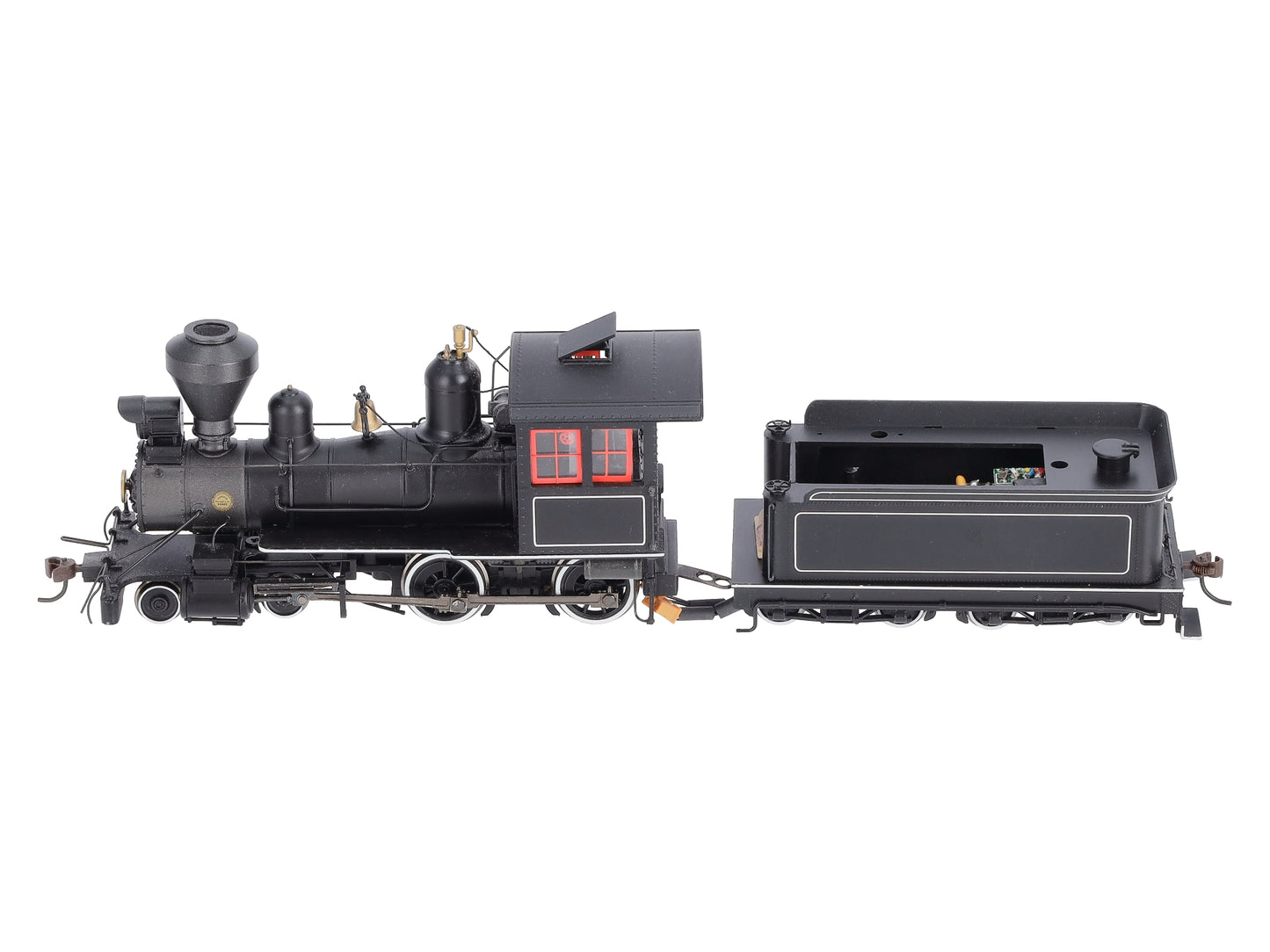 Bachmann 28306 On30 Painted & Unlettered 4-4-0 American Steel Cab w/DCC Loco