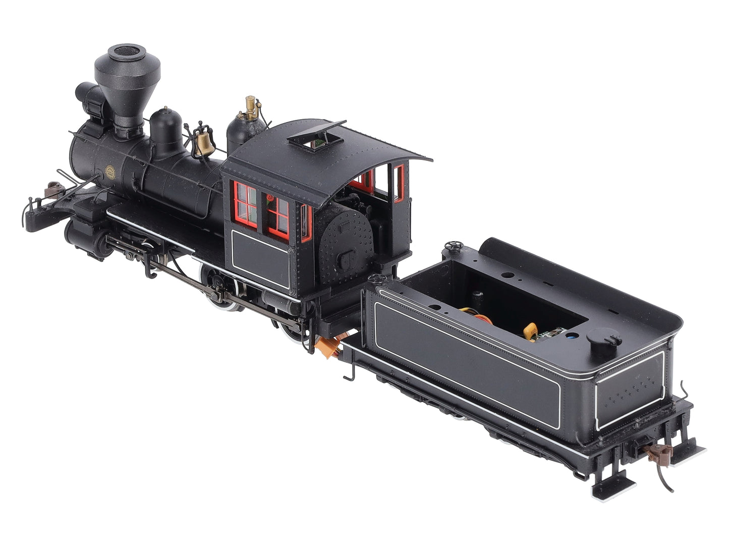 Bachmann 28306 On30 Painted & Unlettered 4-4-0 American Steel Cab w/DCC Loco