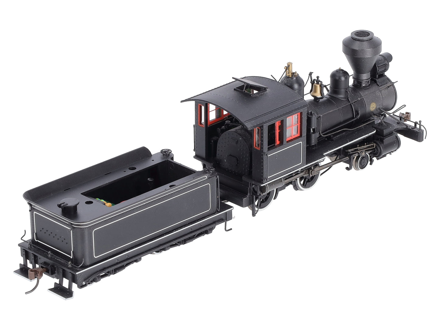 Bachmann 28306 On30 Painted & Unlettered 4-4-0 American Steel Cab w/DCC Loco