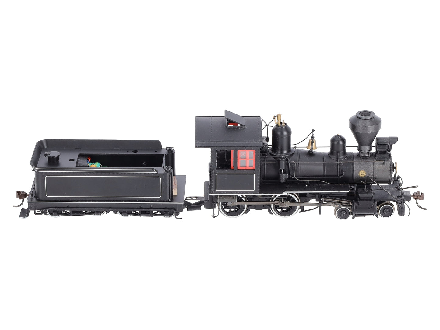 Bachmann 28306 On30 Painted & Unlettered 4-4-0 American Steel Cab w/DCC Loco