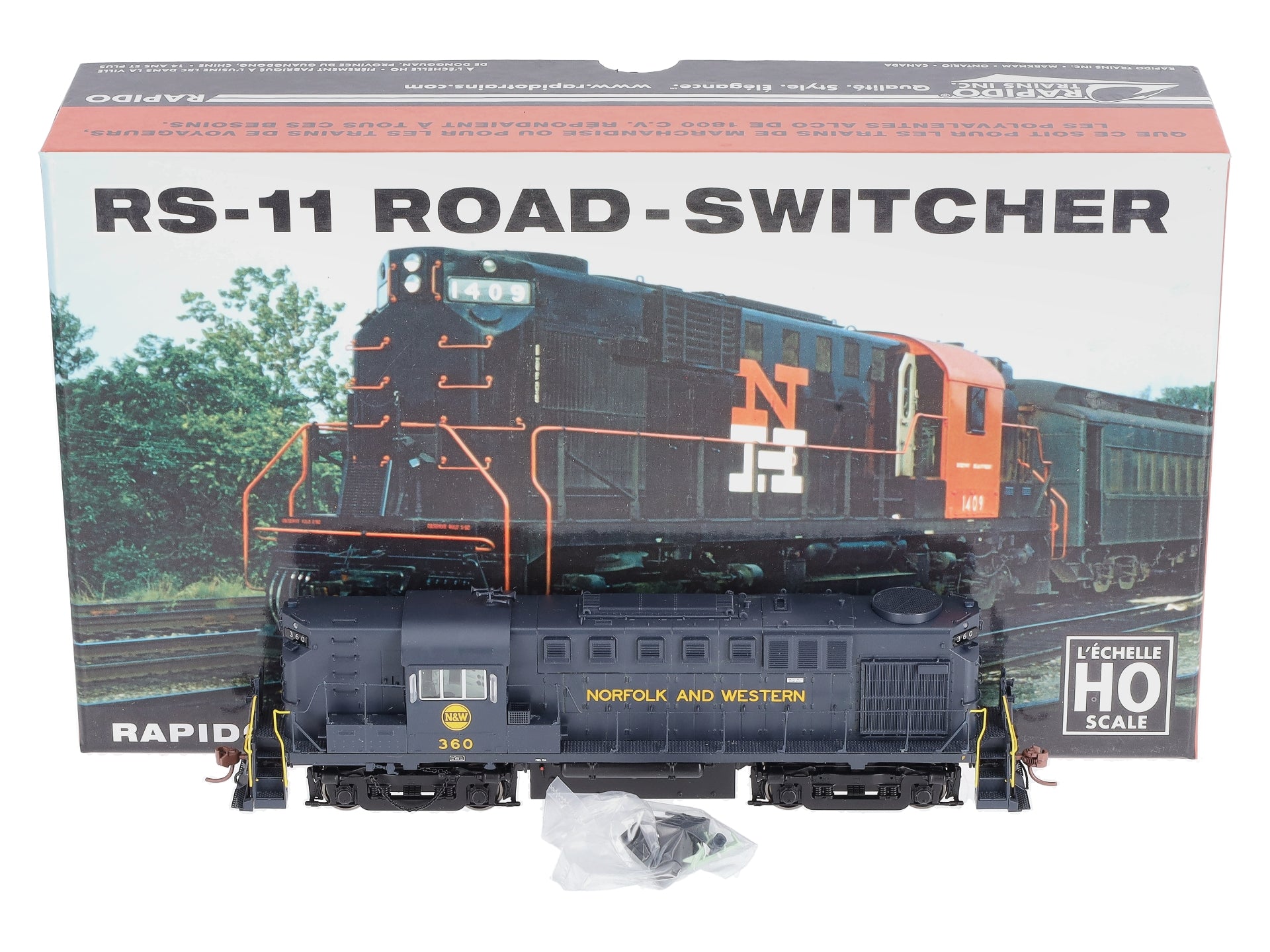Rapido Trains 31520 HO Norfolk & Western Alco RS-11 Diesel Locomotive #360