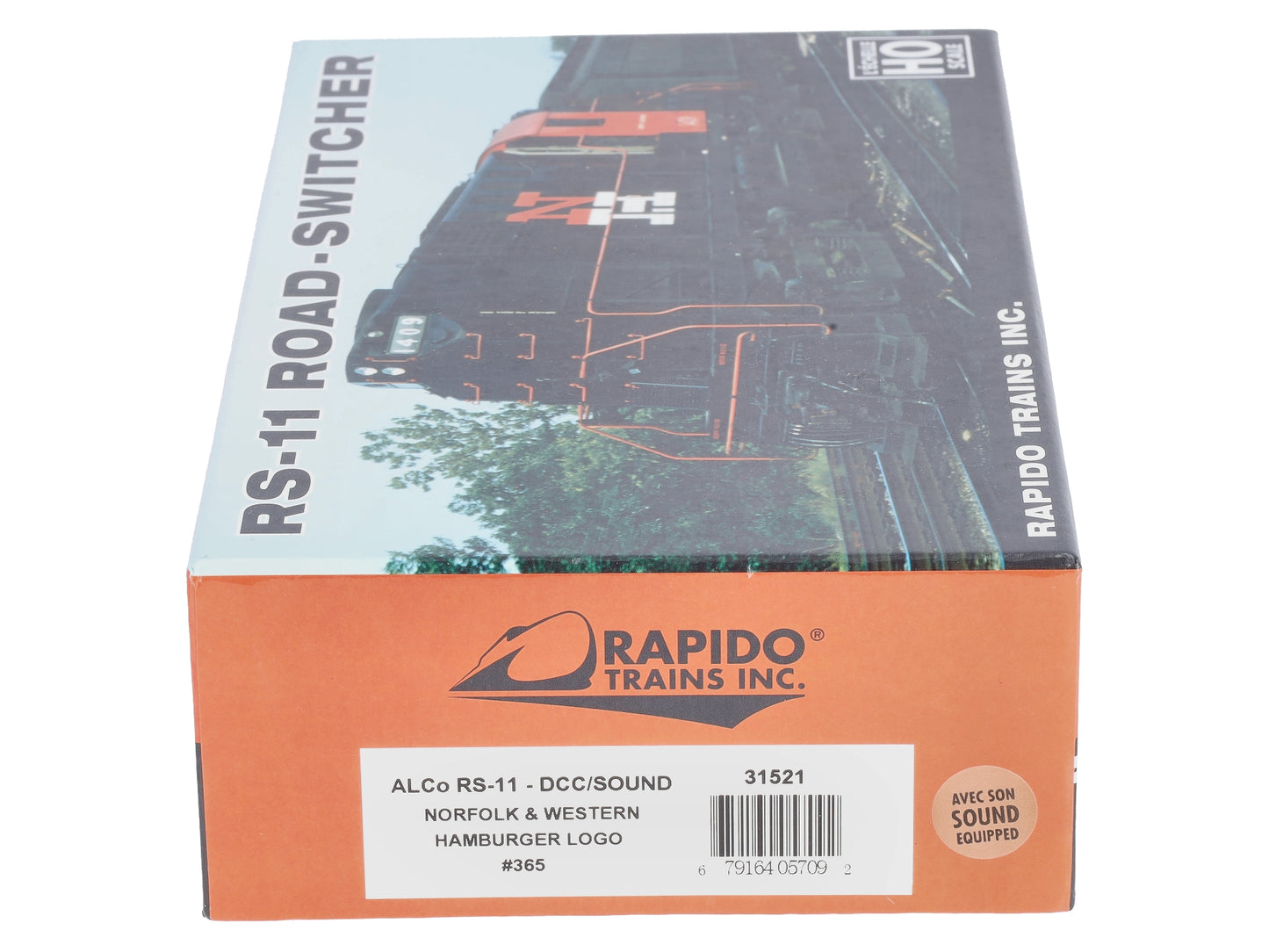 Rapido Trains 31521 HO Norfolk & Western RS-11 Diesel Locomotive DCC/Sound #365