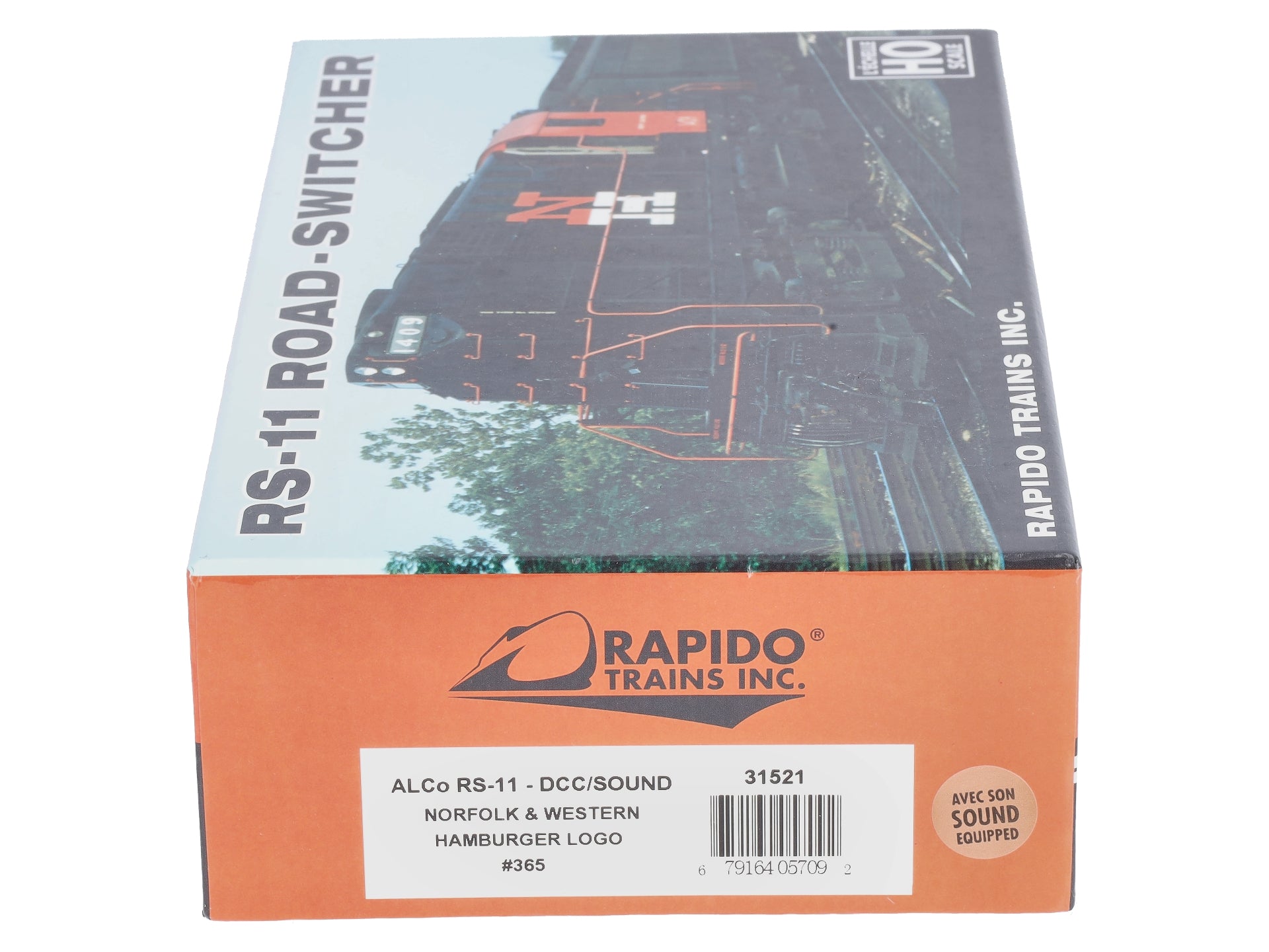 Rapido Trains 31521 HO Norfolk & Western RS-11 Diesel Locomotive DCC/Sound #365
