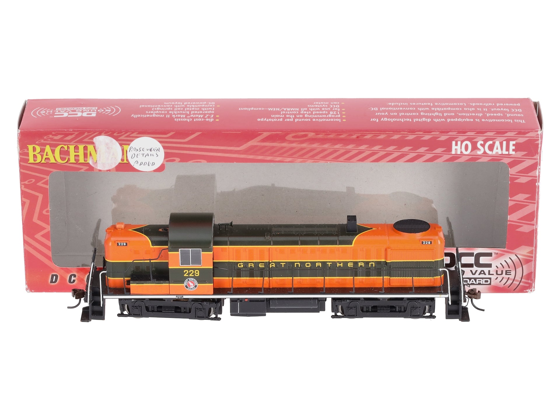 Bachmann 63906 HO Great Northern ALCO RS3 Diesel Locomotive Sound/DCC