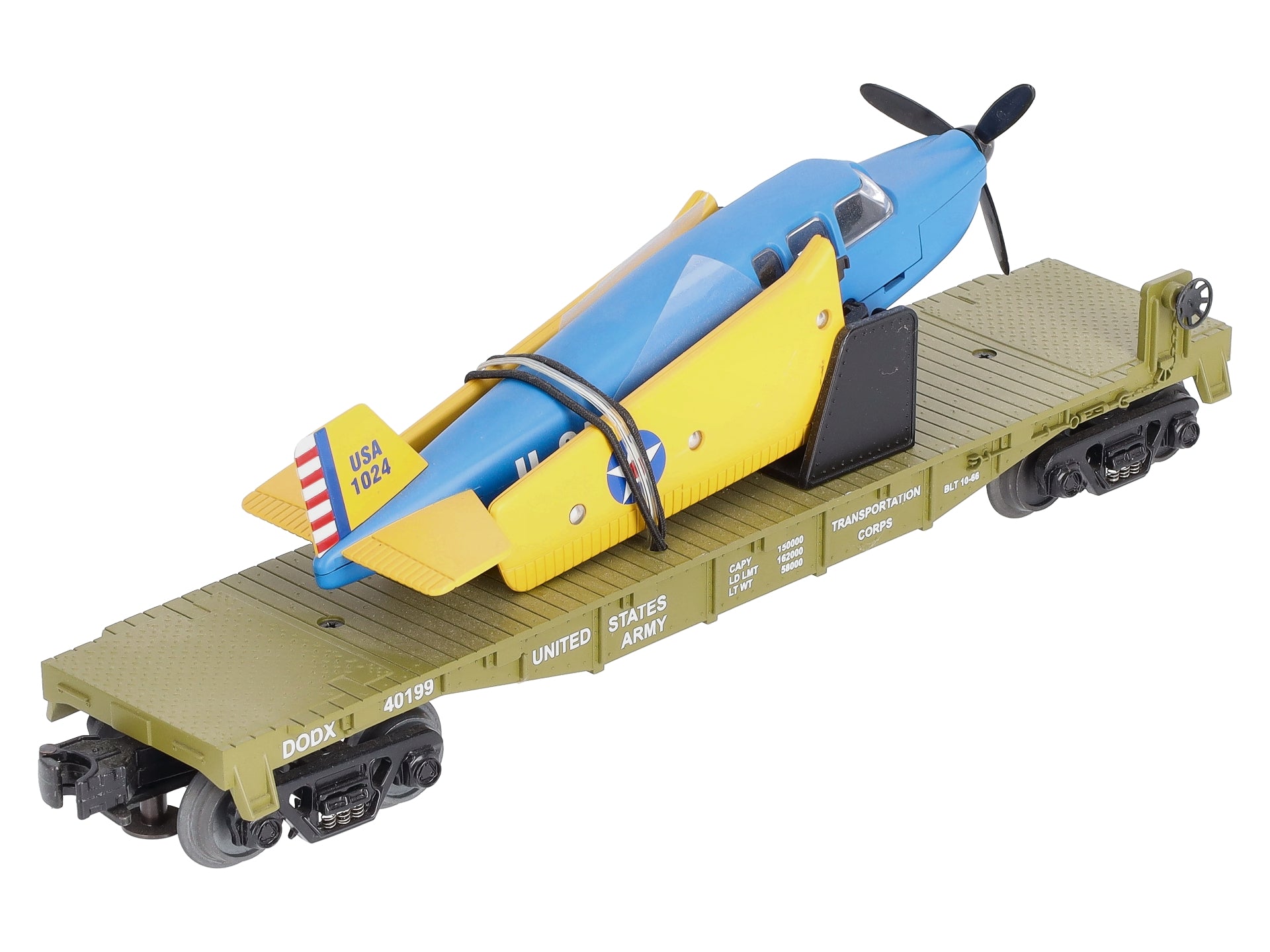 MTH 30-76004 Army Flatcar w/Airplane LN/Box