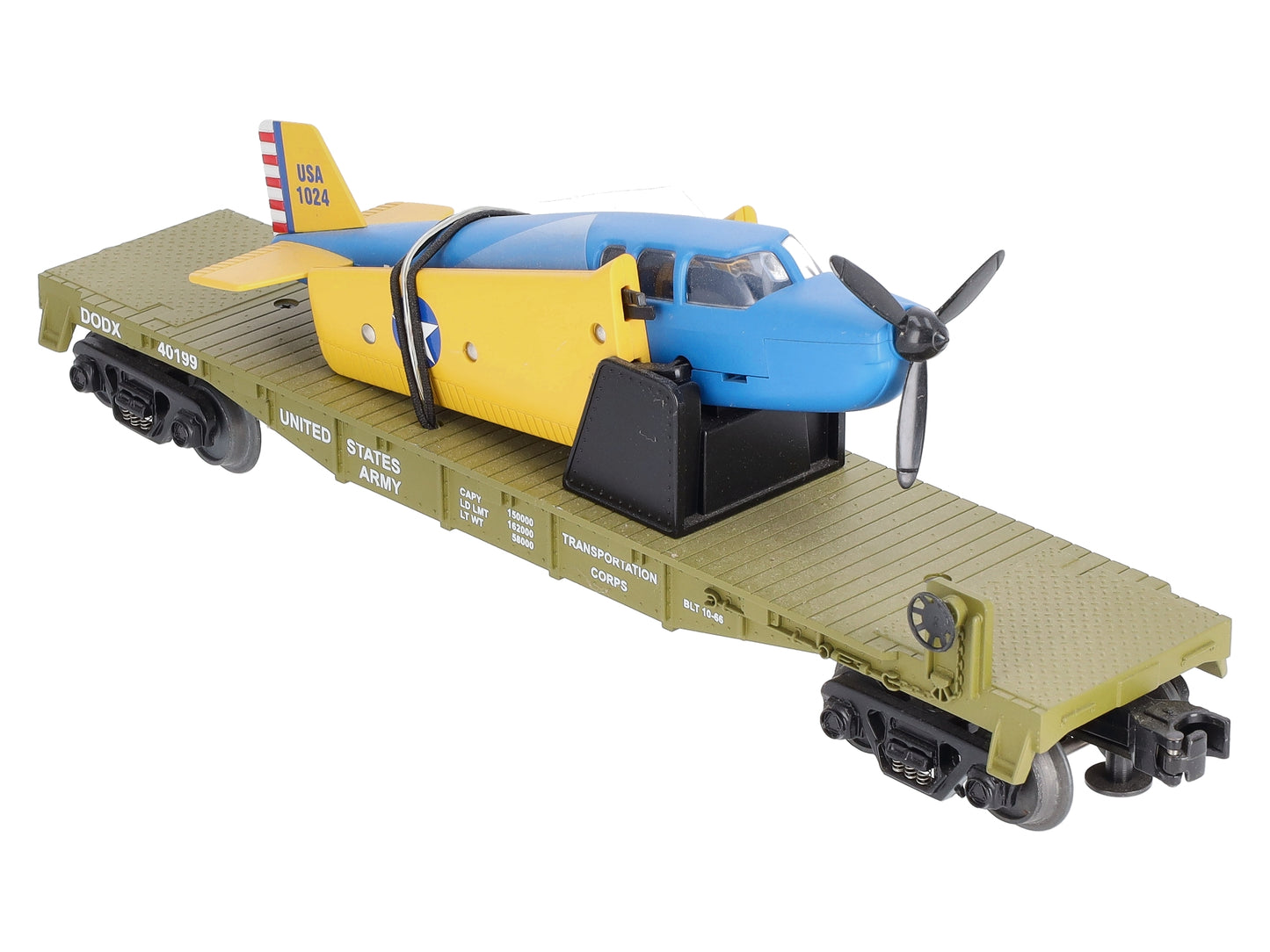 MTH 30-76004 Army Flatcar w/Airplane LN/Box