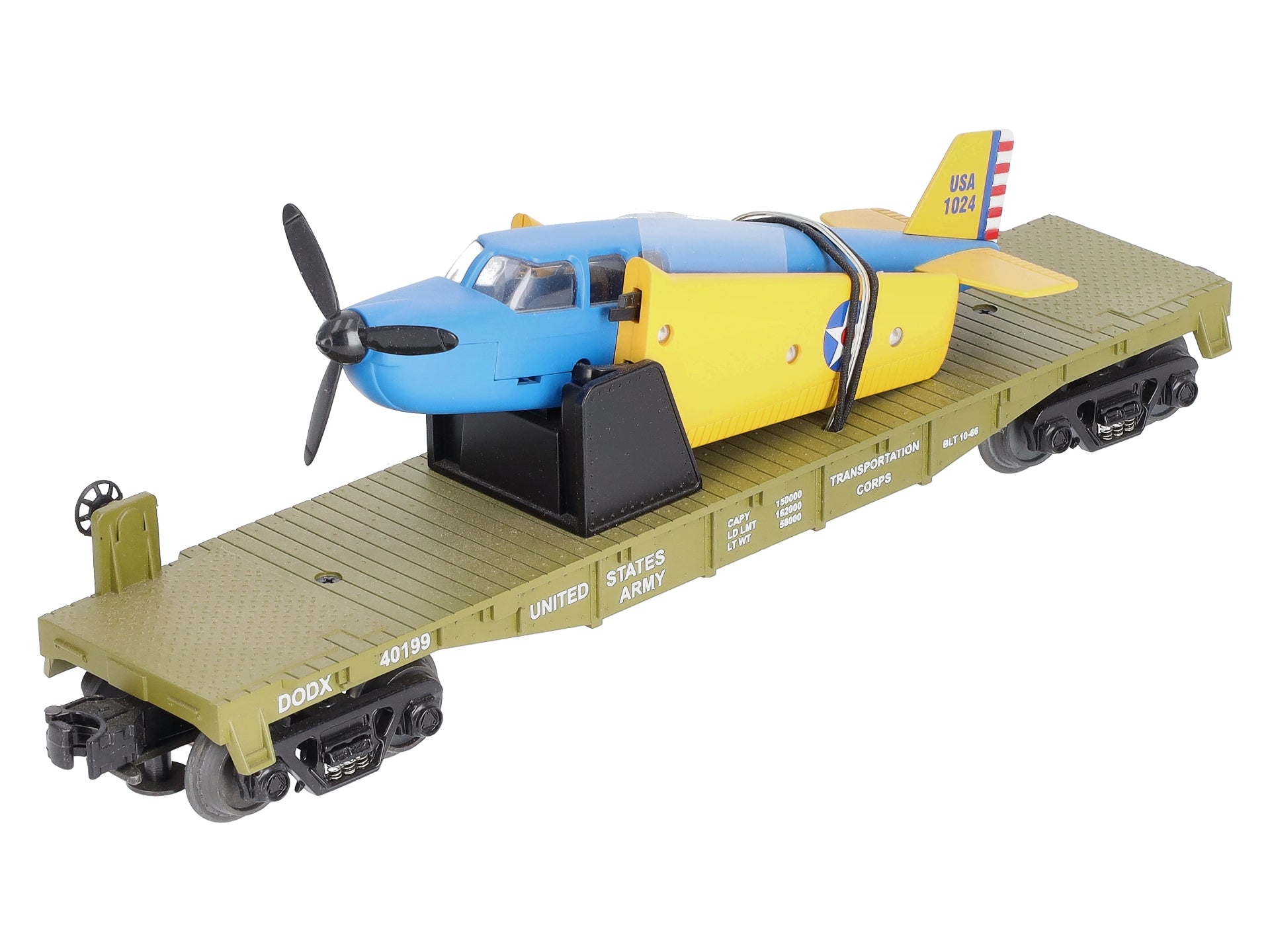 MTH 30-76004 Army Flatcar w/Airplane LN/Box