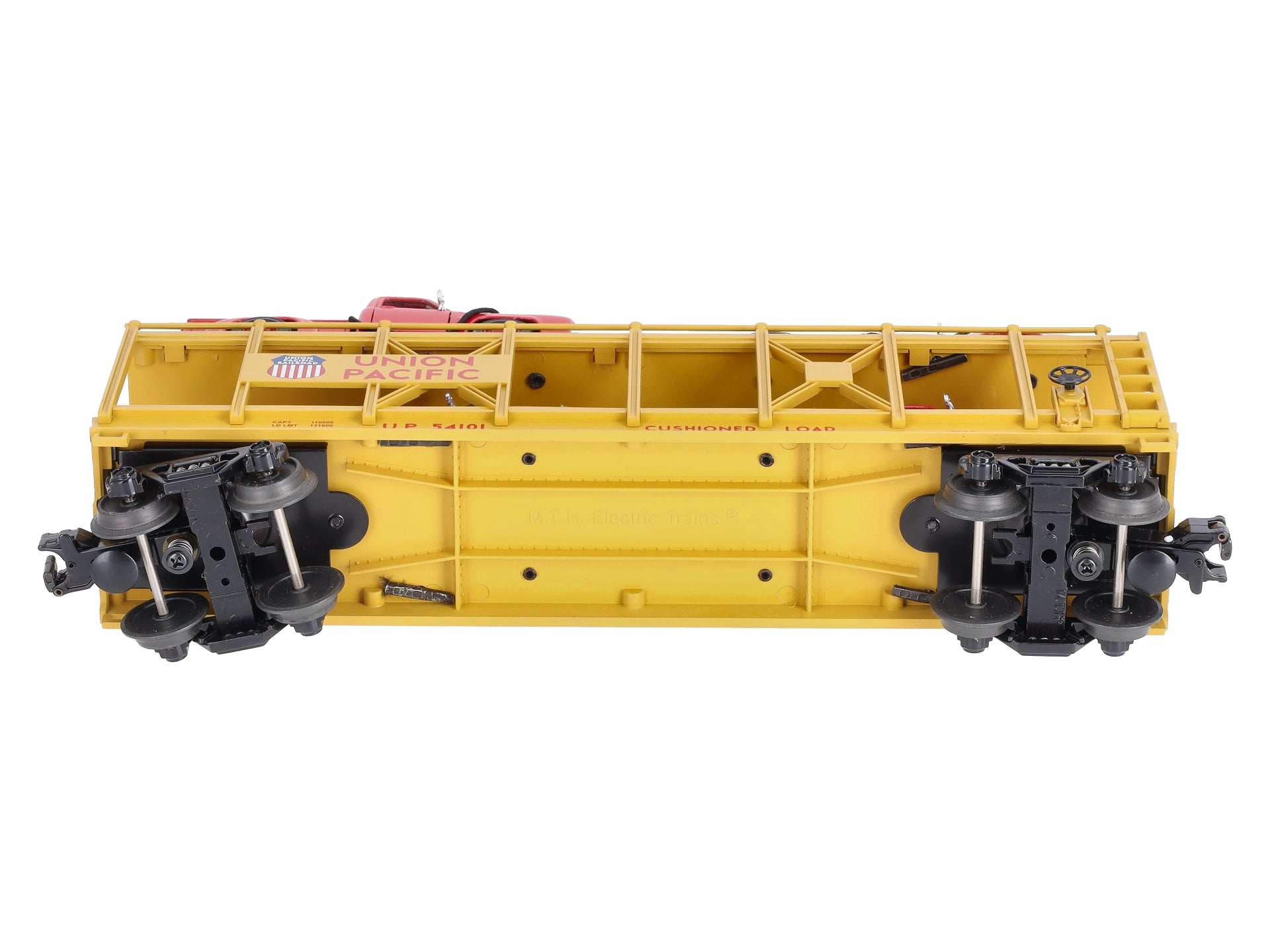 MTH 30-76065 O Union Pacific Auto Carrier Flat Car with ‘53 Ford Pickups #54101 LN/Box