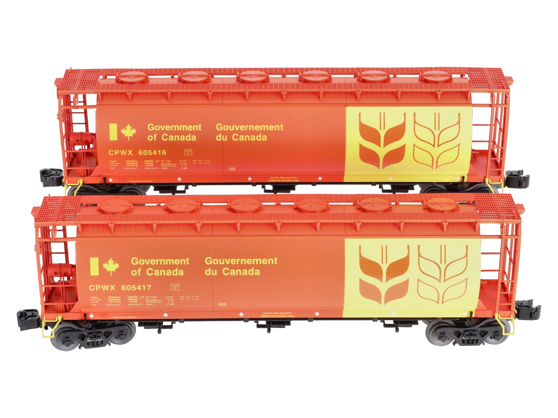 Lionel 6-11866 Government of Canada Cylindrical Hoppers (Set of 2) NIB