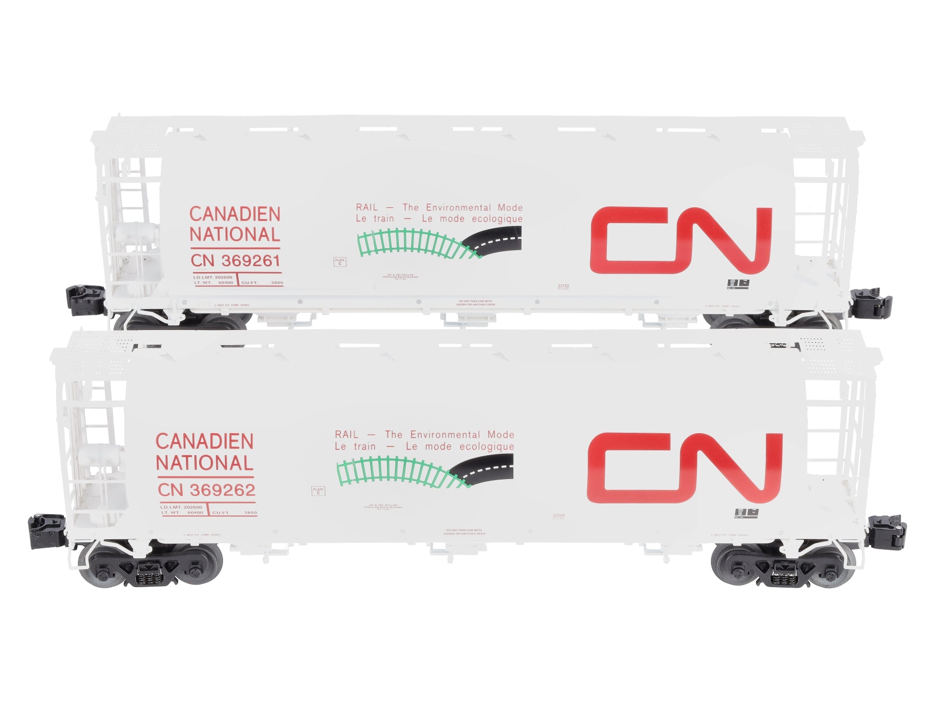 Lionel 6-11867 Government of Canada Cylindrical Hoppers (Set of 2) NIB