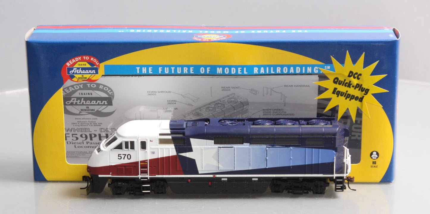 Athearn 26314 HO TRE F59PHI Commuter Diesel Locomotive #570