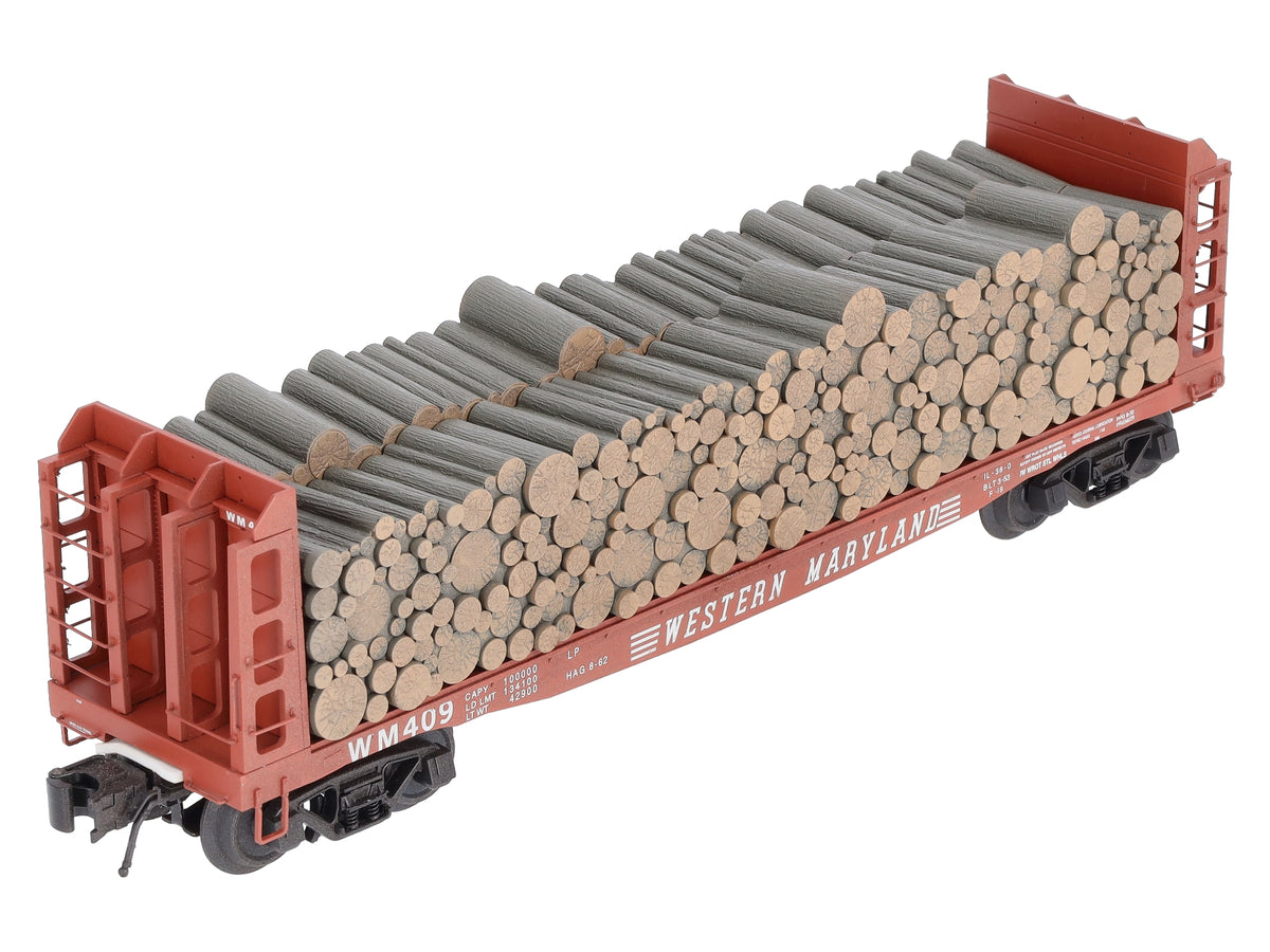 Atlas 3003405-4 O Gauge Western Maryland Flat Car # 409 (3-Rail) LN/Box