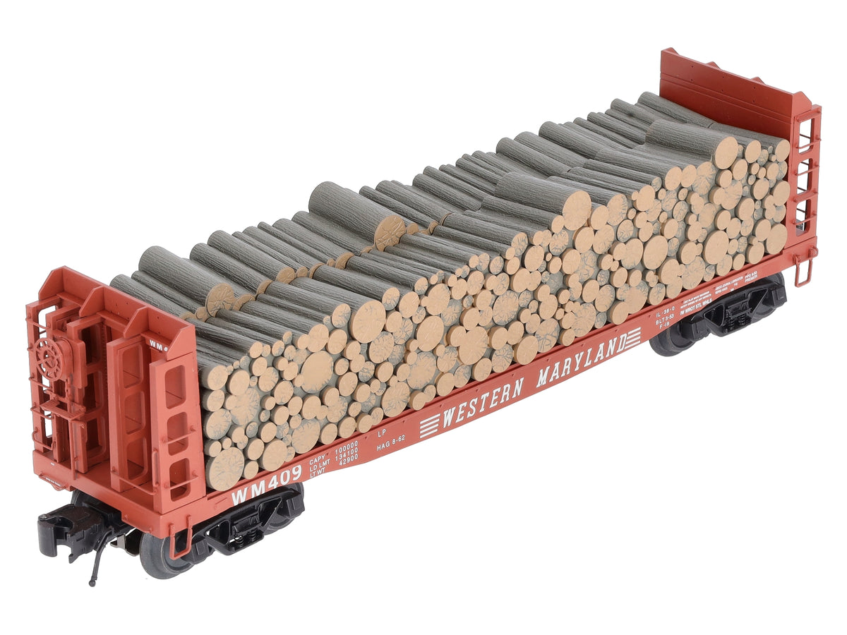 Atlas 3003405-4 O Gauge Western Maryland Flat Car # 409 (3-Rail) LN/Box