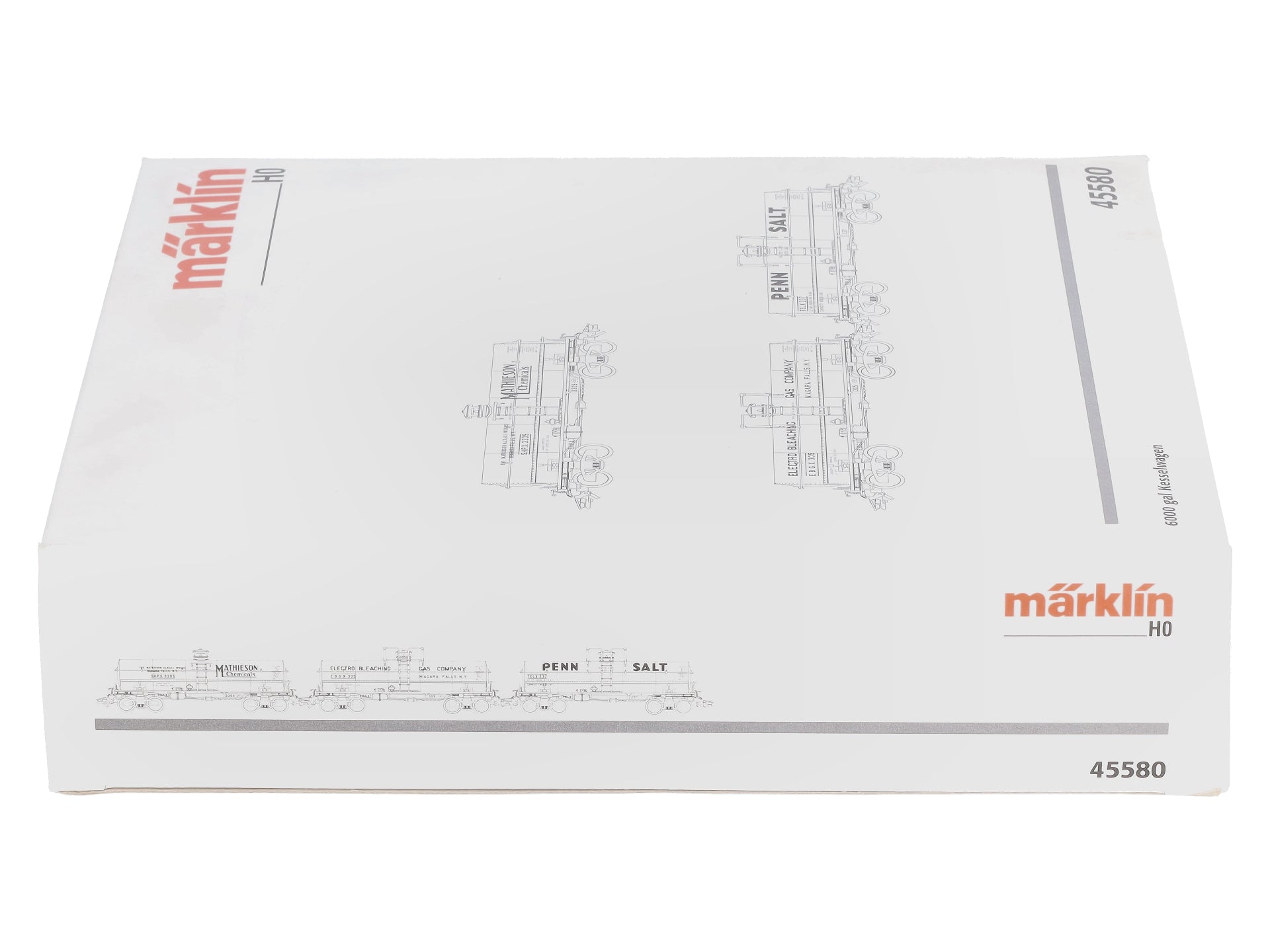 Marklin 45580 HO SHP EBG & TEL 6,000 Gallon Tank Cars (Set of 3) LN/Box