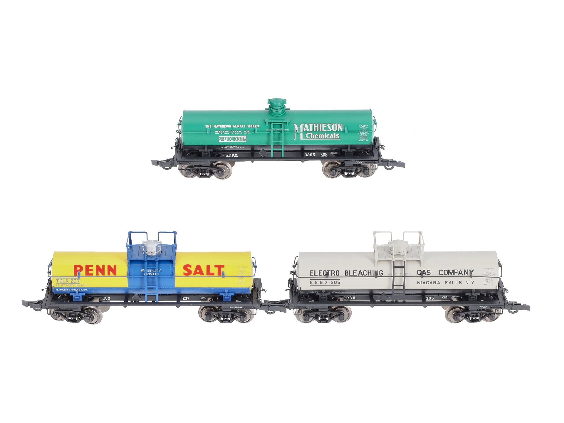 Marklin 45580 HO SHP EBG & TEL 6,000 Gallon Tank Cars (Set of 3) LN/Box