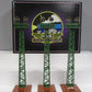 MTH 10-1044 Std Gauge Flood Light Tower in Terra Cotta & Green #92 (Set of 3) LN/Box