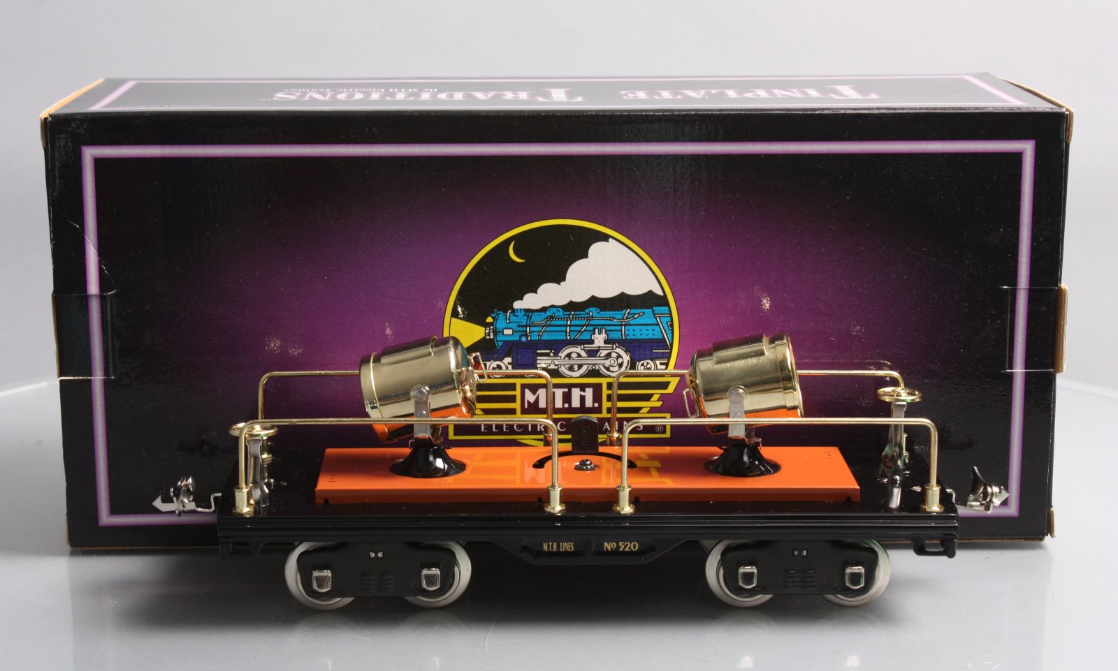 MTH 10-1115 Standard Gauge Tinplate Traditions Searchlight Car #520 LN/Box