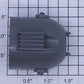 Lionel 3520-12 Gray Plastic Searchlight Housing