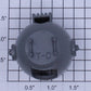 Lionel 3520-12 Gray Plastic Searchlight Housing