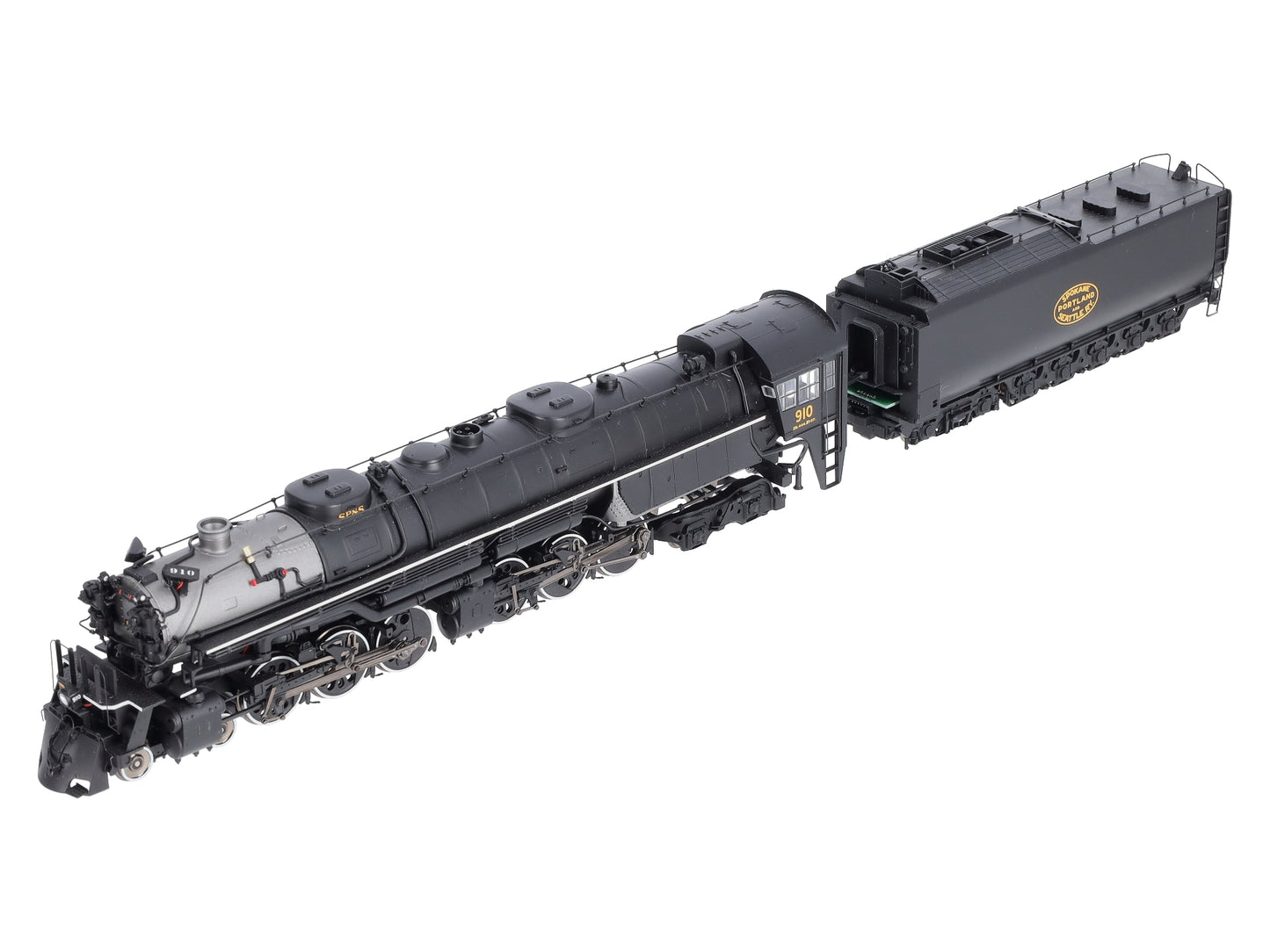 Athearn G97236 HO SP&S 4-6-6-4 Steam Locomotive w/DCC & Sound Oil Tender #910
