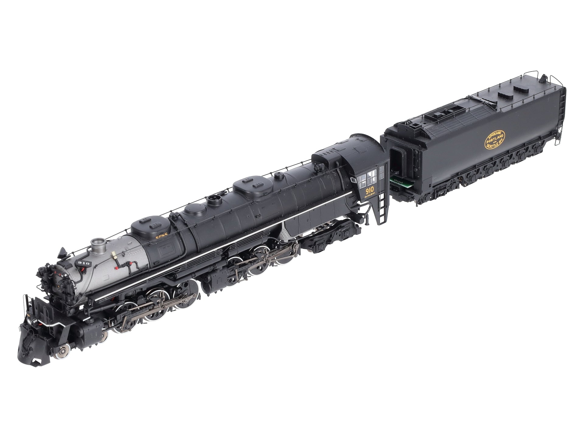 Athearn G97236 HO SP&S 4-6-6-4 Steam Locomotive w/DCC & Sound Oil Tender #910