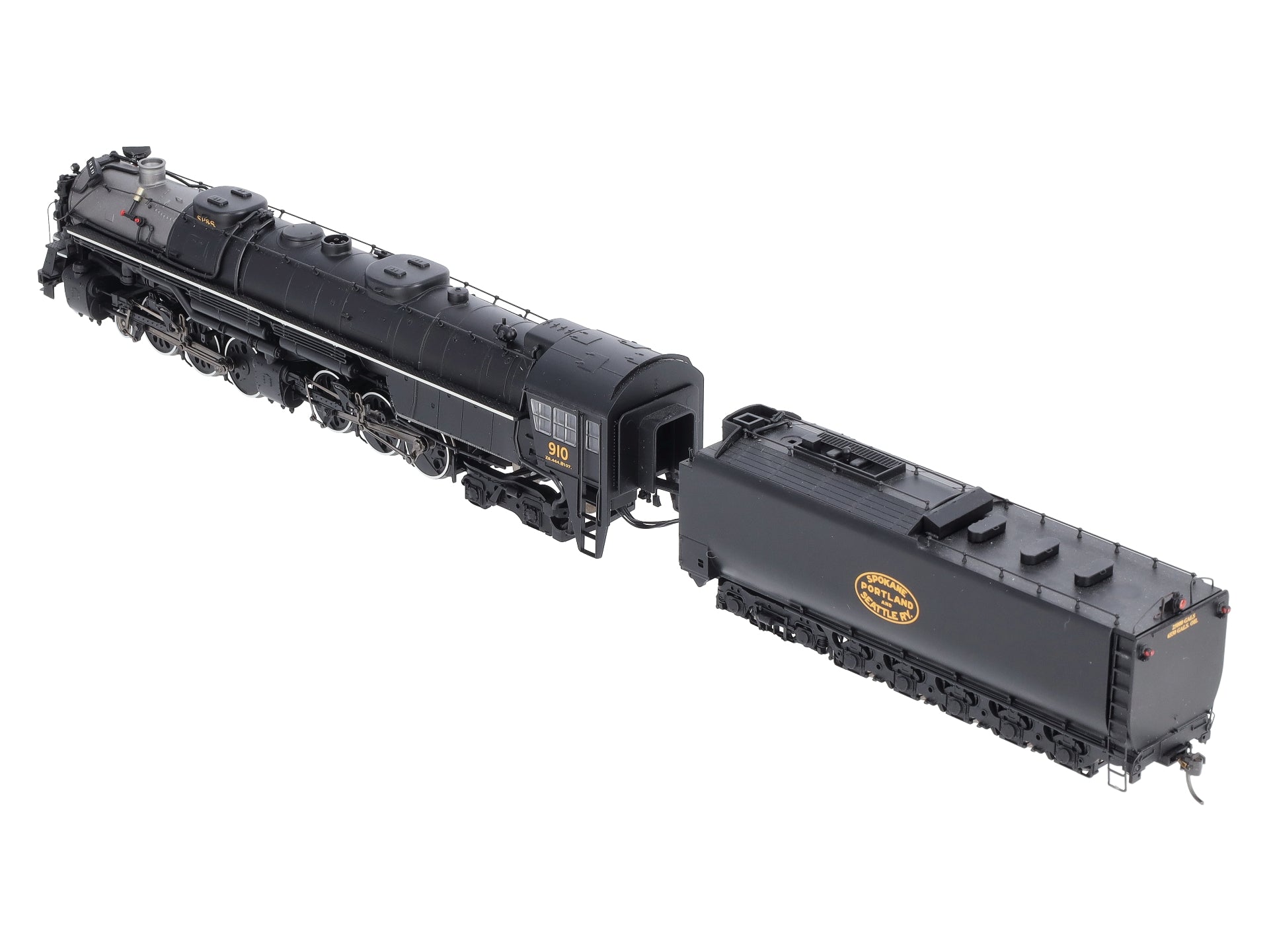 Athearn G97236 HO SP&S 4-6-6-4 Steam Locomotive w/DCC & Sound Oil Tender #910