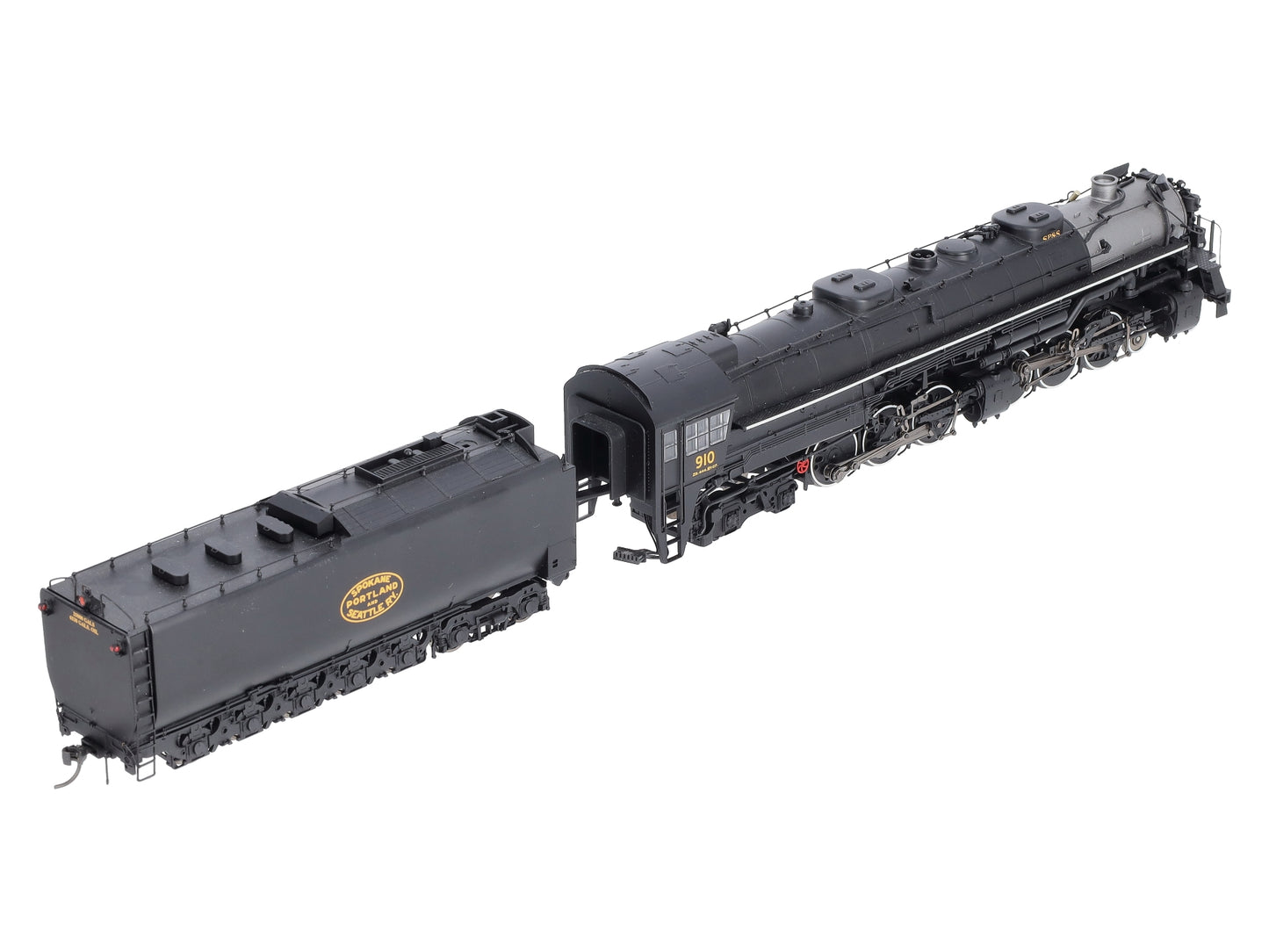 Athearn G97236 HO SP&S 4-6-6-4 Steam Locomotive w/DCC & Sound Oil Tender #910