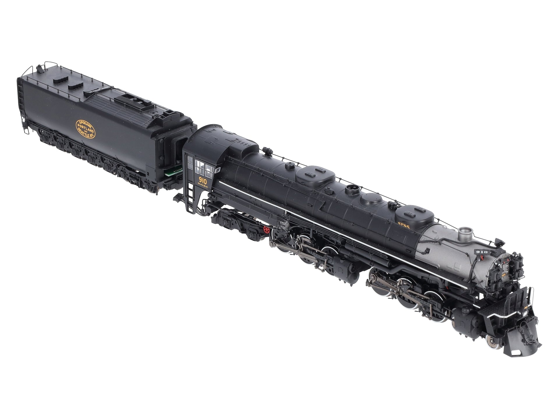 Athearn G97236 HO SP&S 4-6-6-4 Steam Locomotive w/DCC & Sound Oil Tender #910