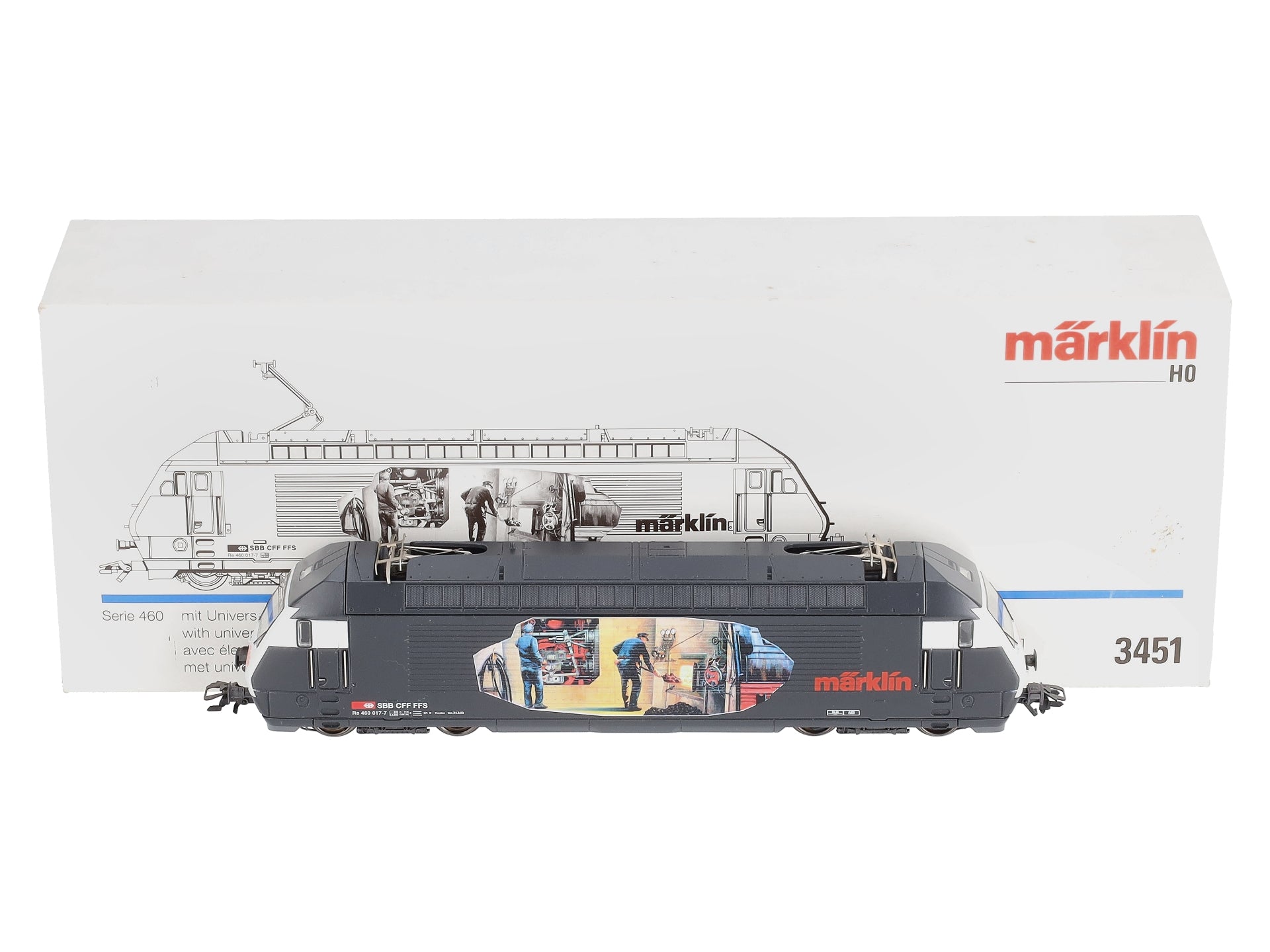 Marklin 3451 HO Scale Series 460 SBB CFF FFS HO Electric Locomotive EX/Box