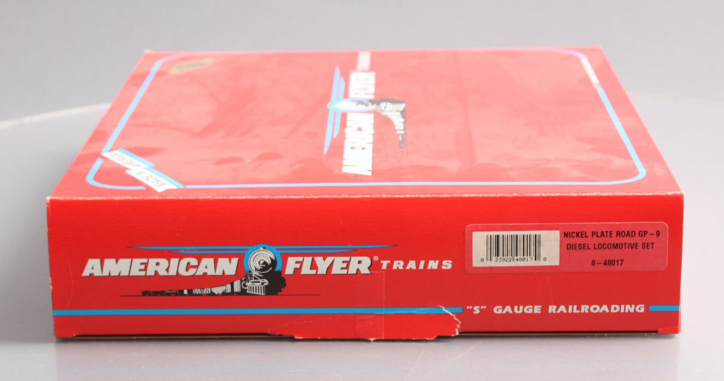 American Flyer 6-48017 S Nickel Plate Road GP-9 Diesel Locomotive Set #496/497 LN/Box