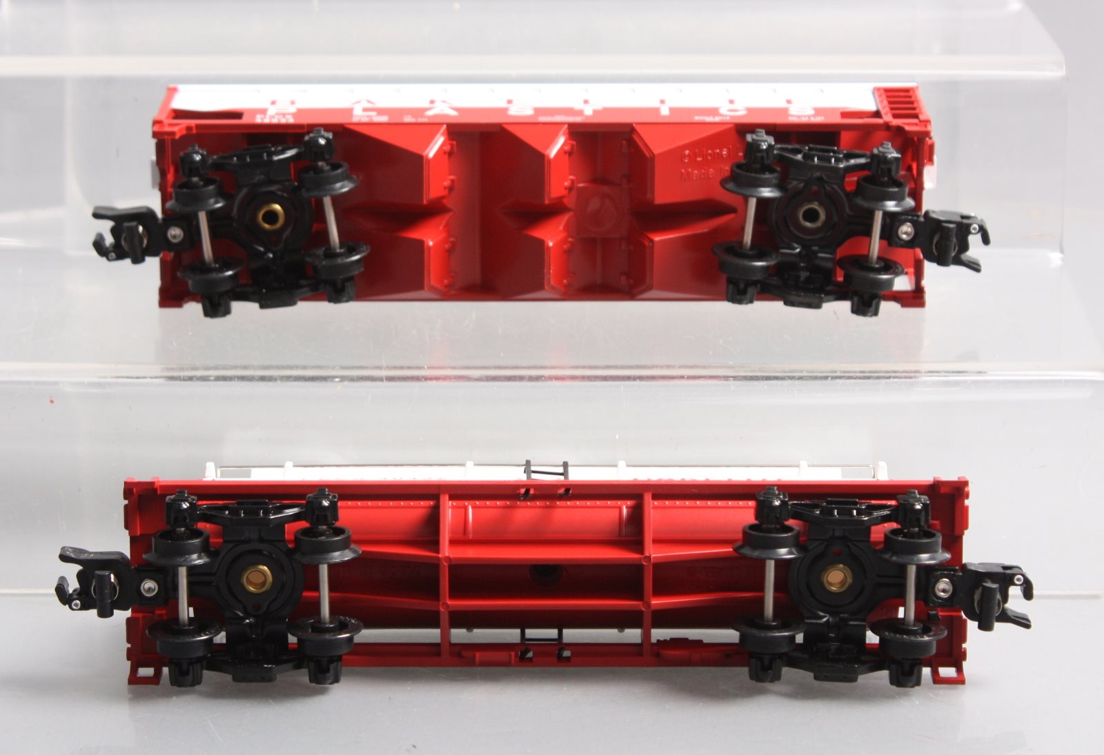 American Flyer 6-49625 S Gauge Bakelight 3 Dome Tank and Covered Hopper NIB