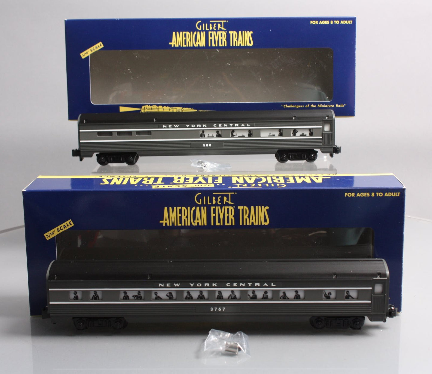 American Flyer 6-48961 S Scale New York Central Passenger Car (Pack of 2) NIB