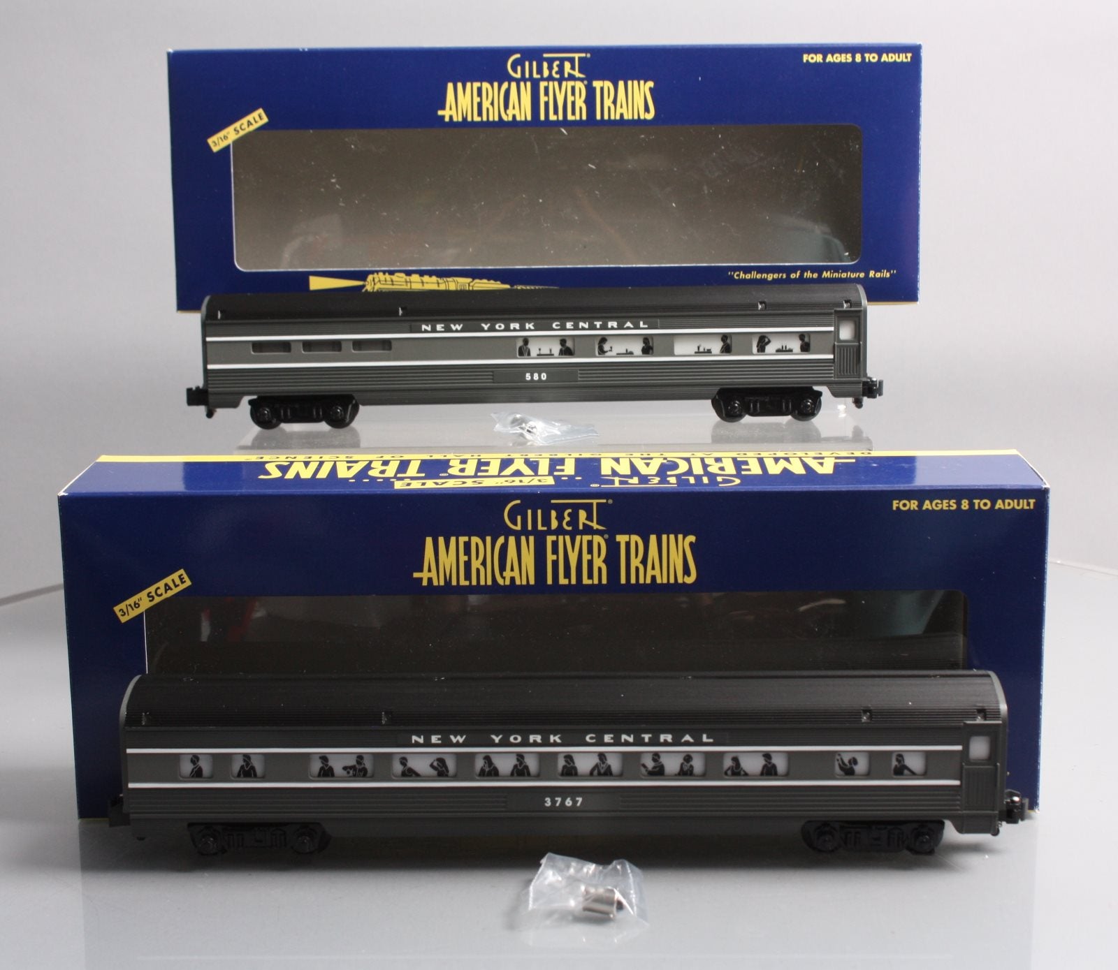 American Flyer 6-48961 S Scale New York Central Passenger Car (Pack of 2) NIB
