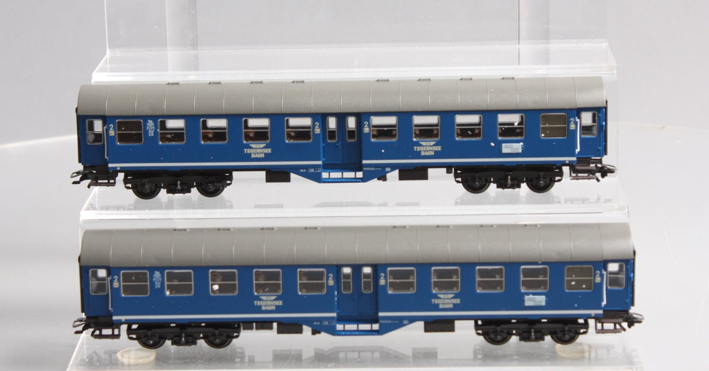 Marklin 42891 HO Scale Tegernsee Railroad Passenger Car Set LN/Box