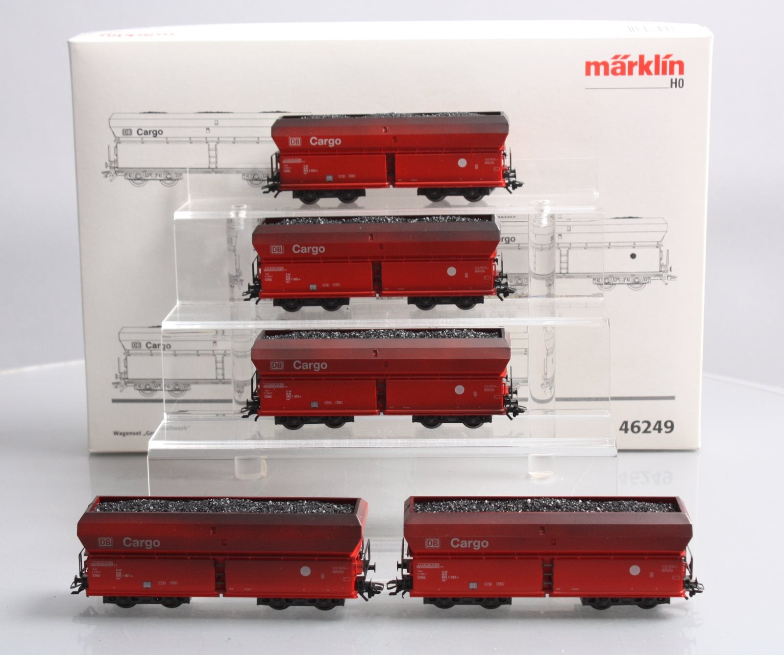 Marklin 46249 HO Scale Deutsche Bahn Large Power Plant Car (Set of 5) LN/Box