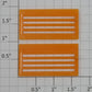 Lionel 6356-11/13O Orange Upper & Lower Door Set For Stock Car (Set of 2)