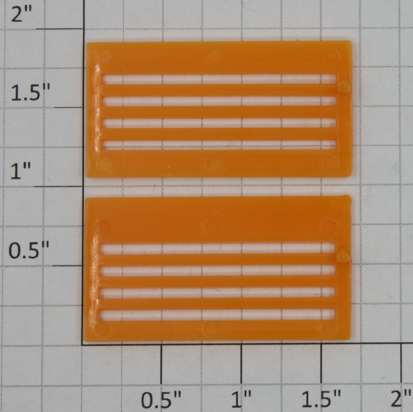 Lionel 6356-11/13O Orange Upper & Lower Door Set For Stock Car (Set of 2)