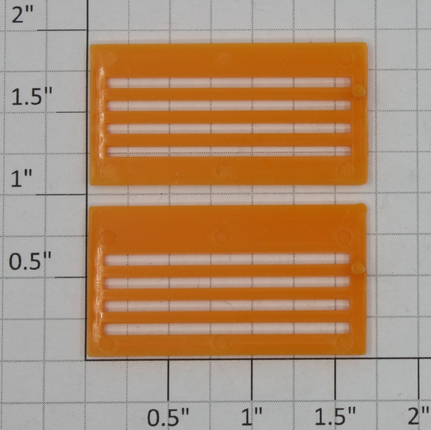 Lionel 6356-11/13O Orange Upper & Lower Door Set For Stock Car (Set of 2)