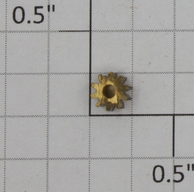 Lionel 4065 Brass Pinion Gear 10-Tooth Id 1/16