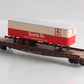 S-Helper 01807 S Scale Santa Fe Flatcar W/ Trailer #92750 EX/Box