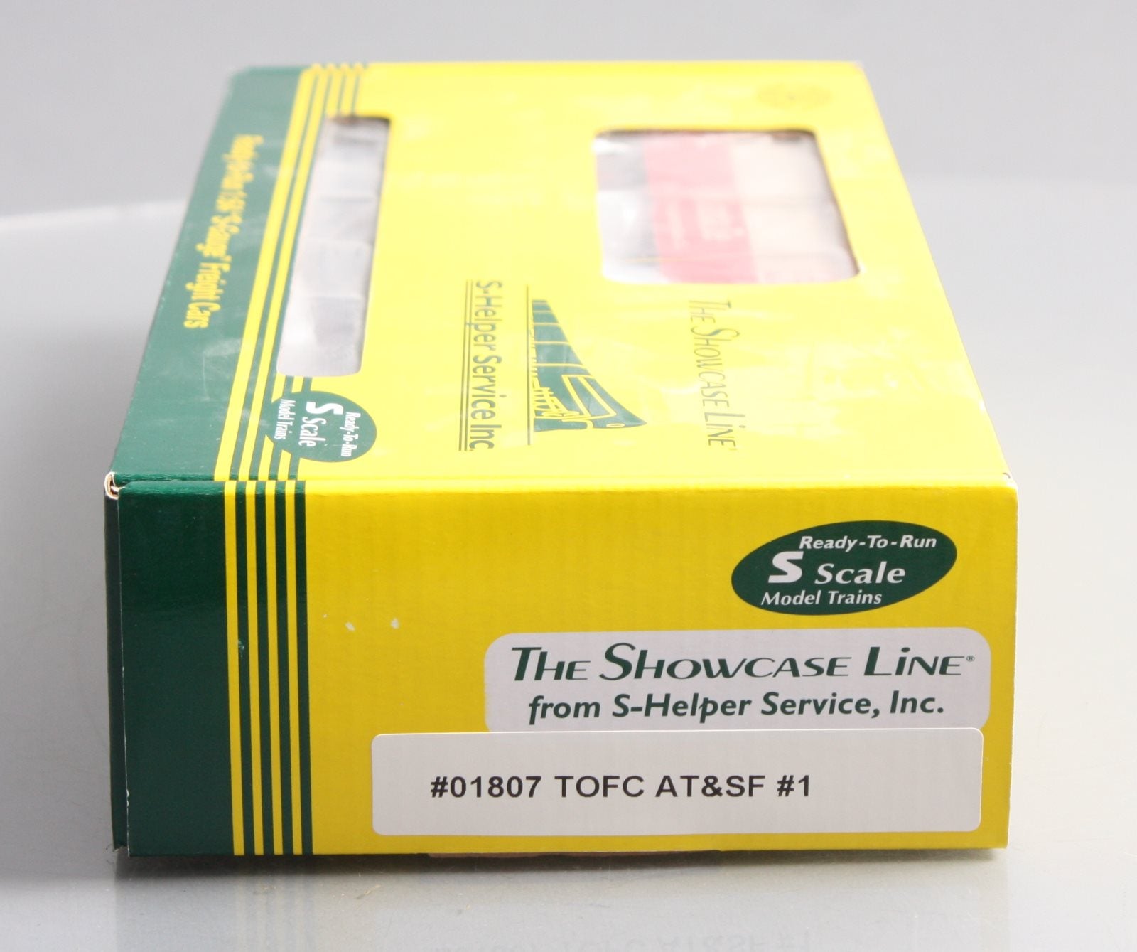 S-Helper 01807 S Scale Santa Fe Flatcar W/ Trailer #92750 EX/Box