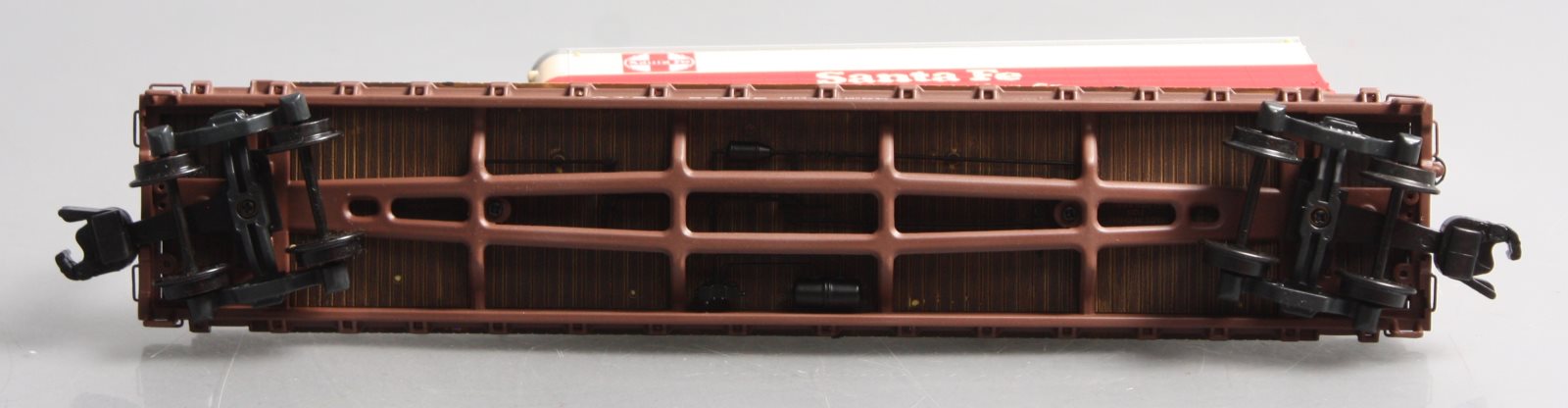 S-Helper 01808 S Scale Santa Fe Flatcar W/ Trailer #92762 EX/Box