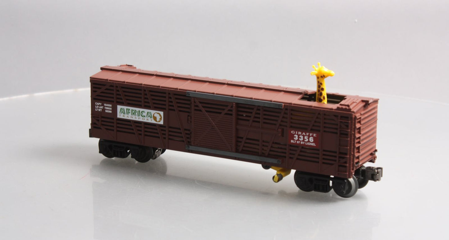 Lionel 6-19846 O Gauge Command Controlled Animated Giraffe Car LN/Box